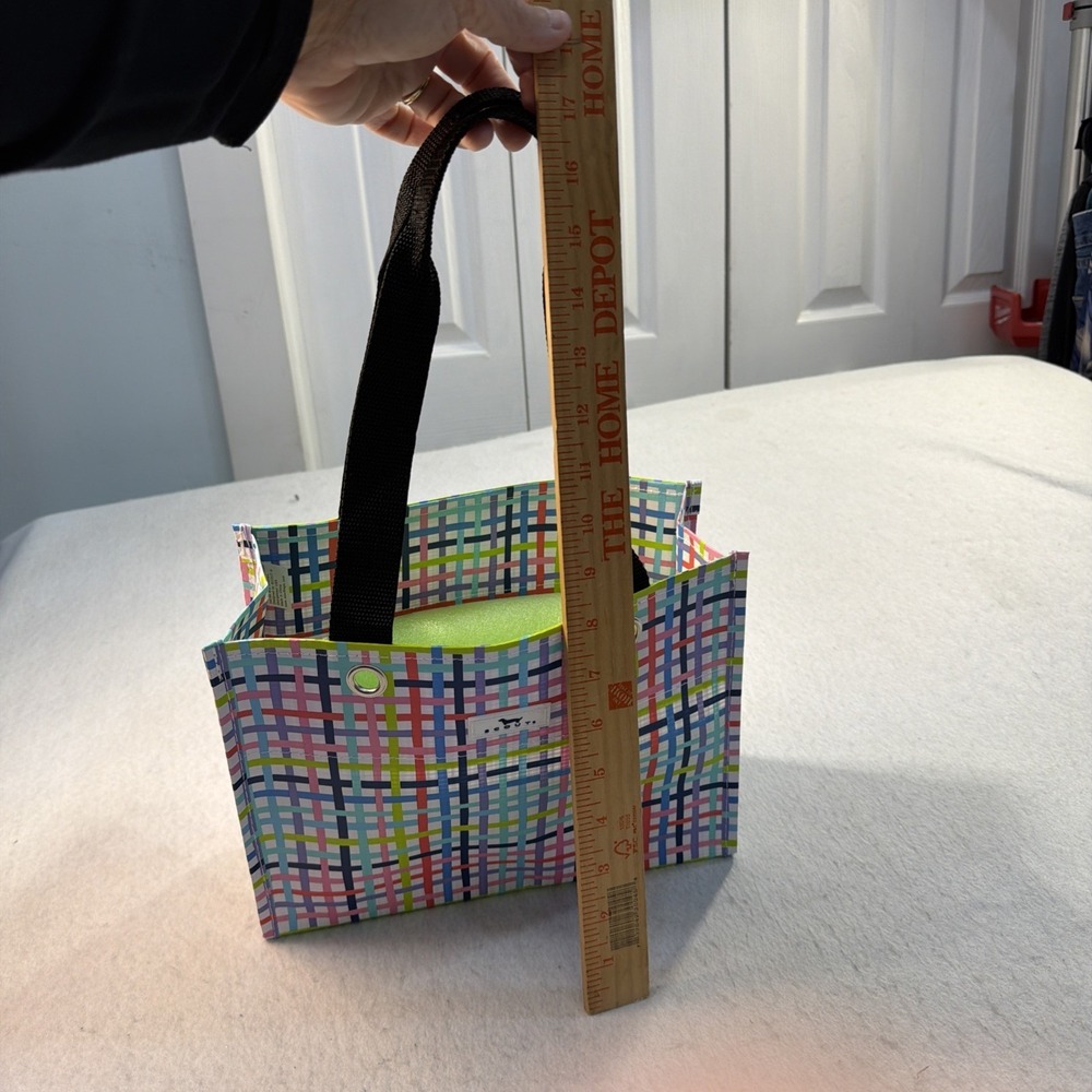 SCOUT BJ Bag Pocketette Daschund Tote Multi Color Stripe Water Resistant  Bag - Picture 11 of 13